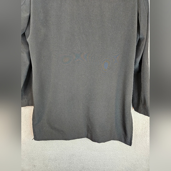 Calvin klein Rain Coat Mens sz M Black Pockets Side Hip Zips Double Zipper - Picture 13 of 14